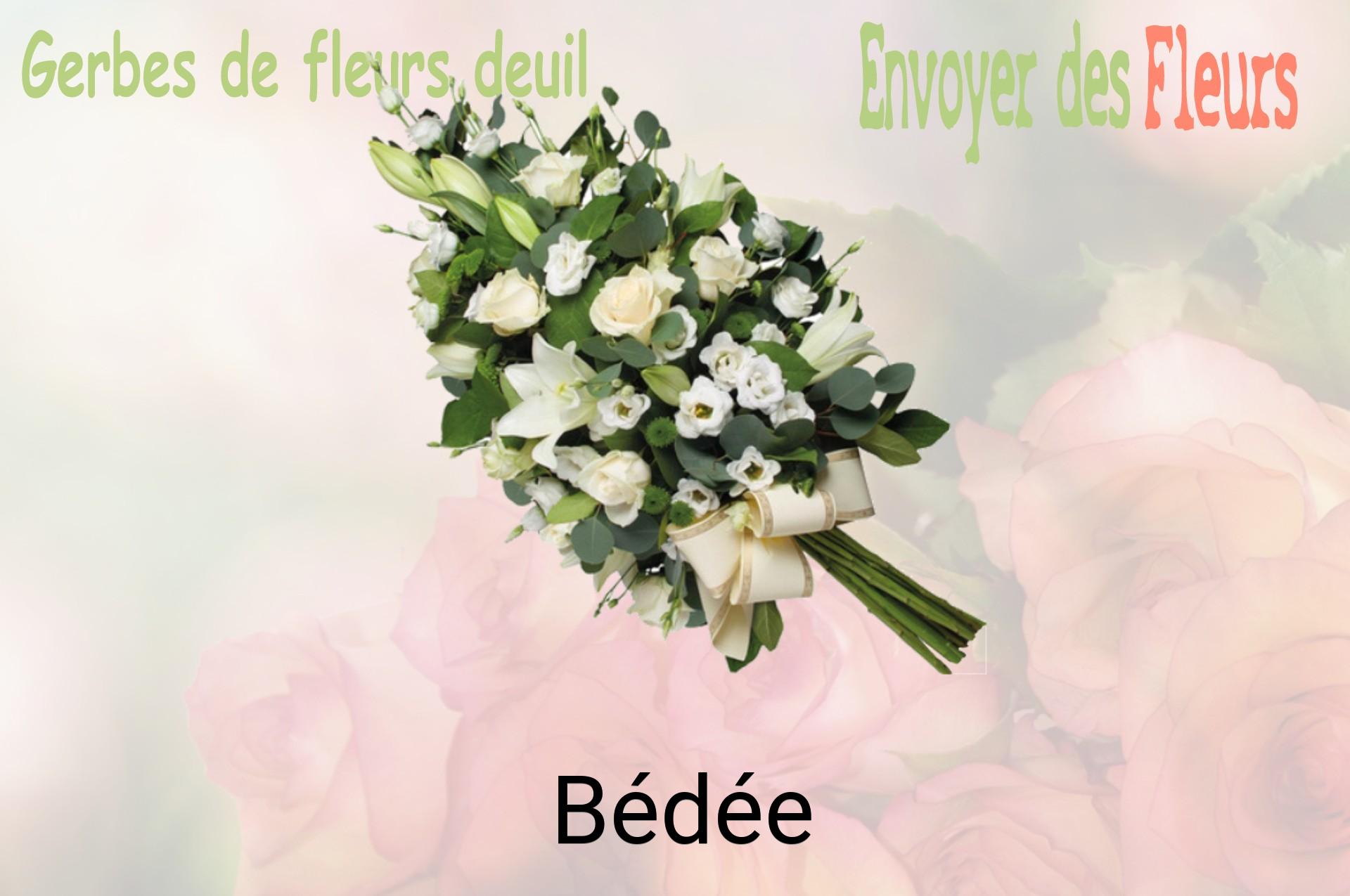 Gerbe de fleurs de deuil livrée à Bédée
